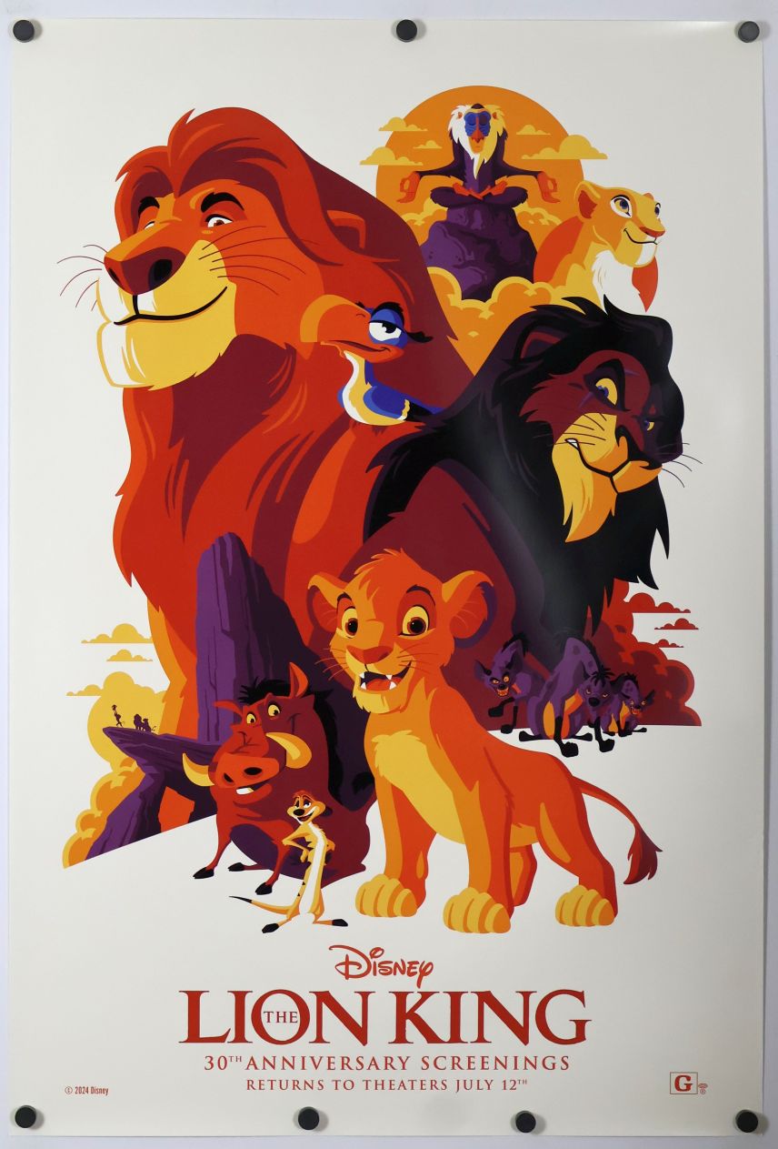 The Lion King (2024) original theatrical movie poster - Re-Release