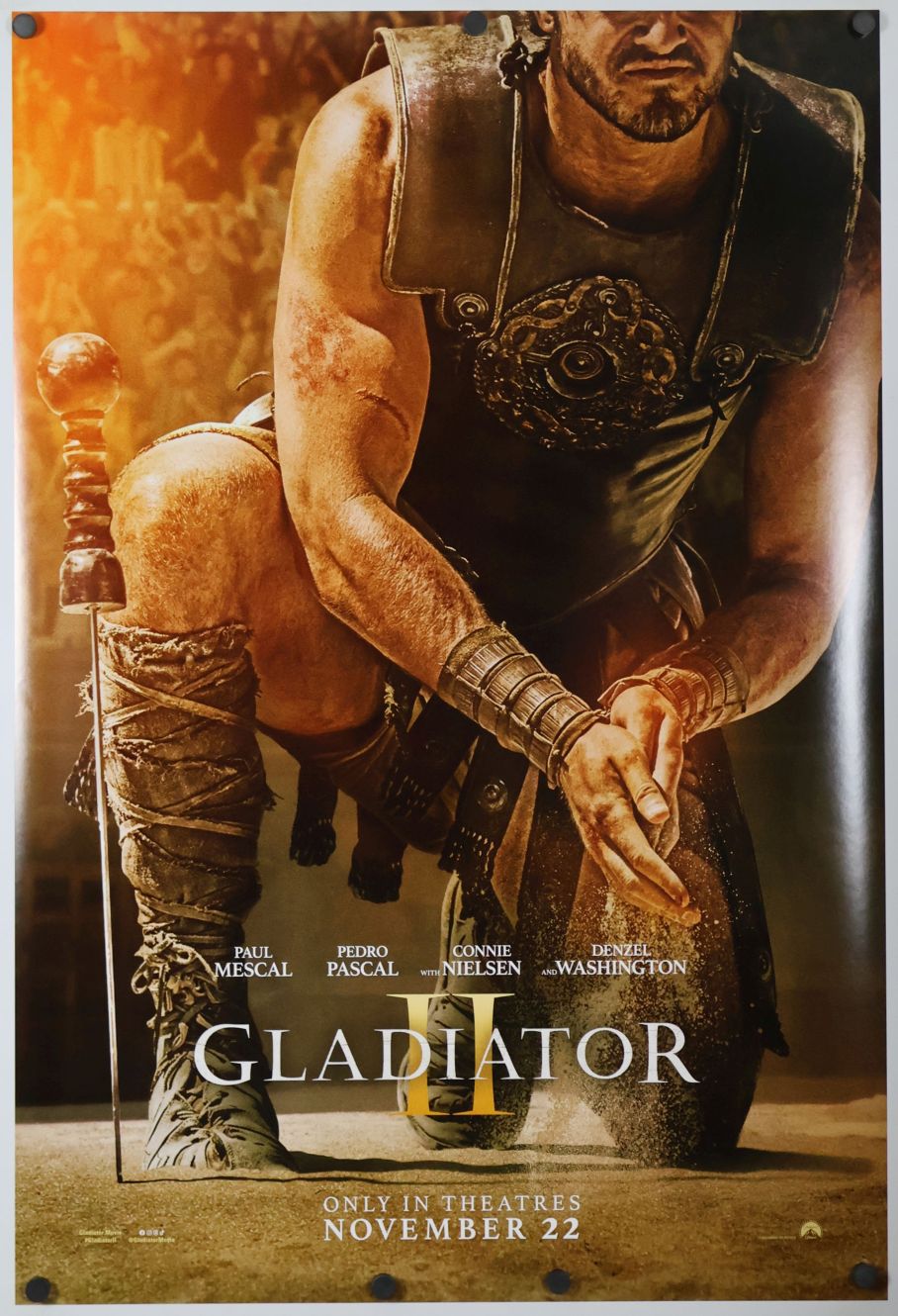 Gladiator 2 (2024) original theatrical movie poster - Advance