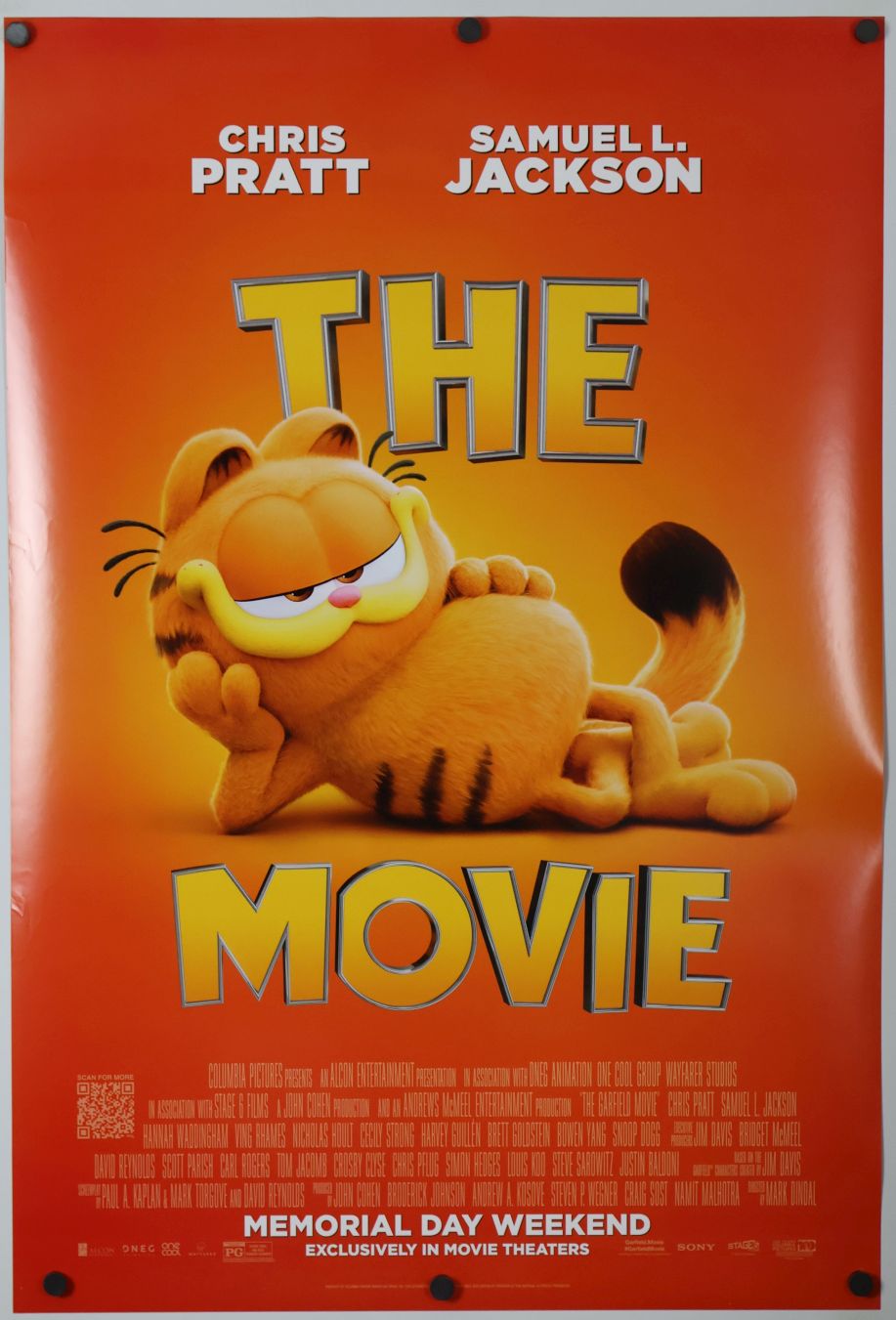 The Garfield Movie (2024) original theatrical movie poster - Final