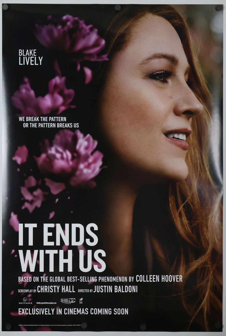 It Ends with Us (2024) original theatrical movie poster - International