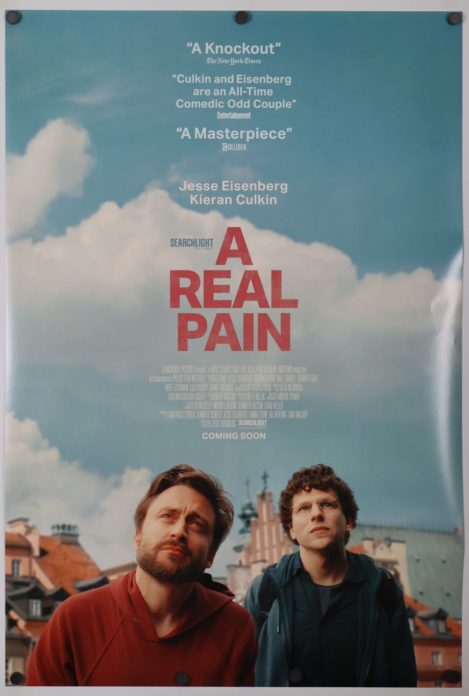 A Real Pain (2024) original theatrical movie poster - International Advance
