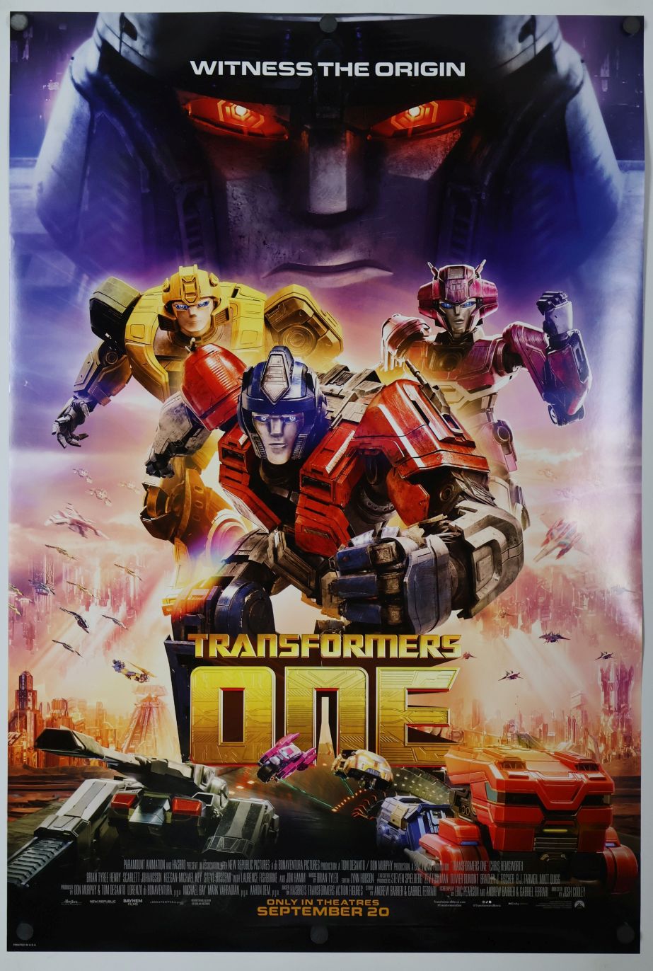 Transformers: A New Generation (2024) original theatrical movie poster - Final