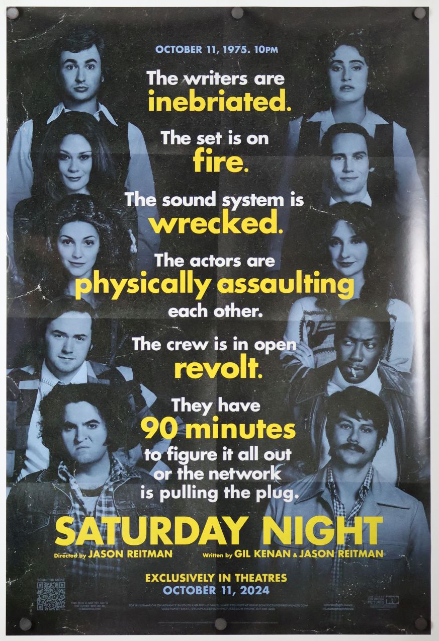 Saturday Night (2024) original theatrical movie poster - Advance