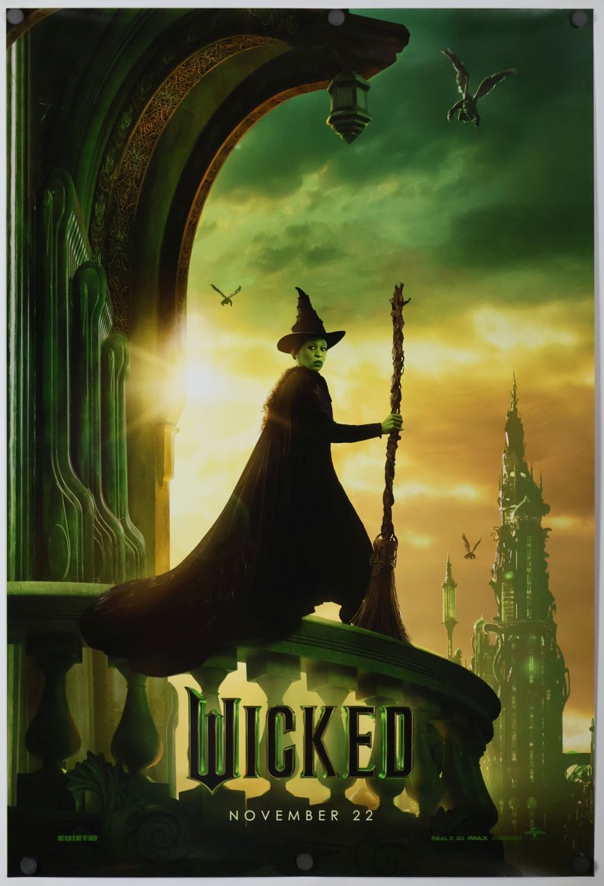 Wicked (2024) original theatrical movie poster - Advance Style C