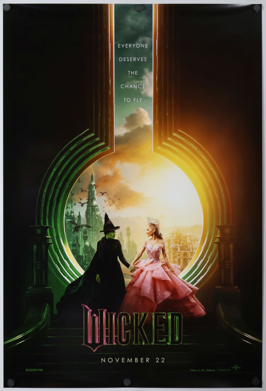 Wicked (2024) original theatrical movie poster - Advance Style E