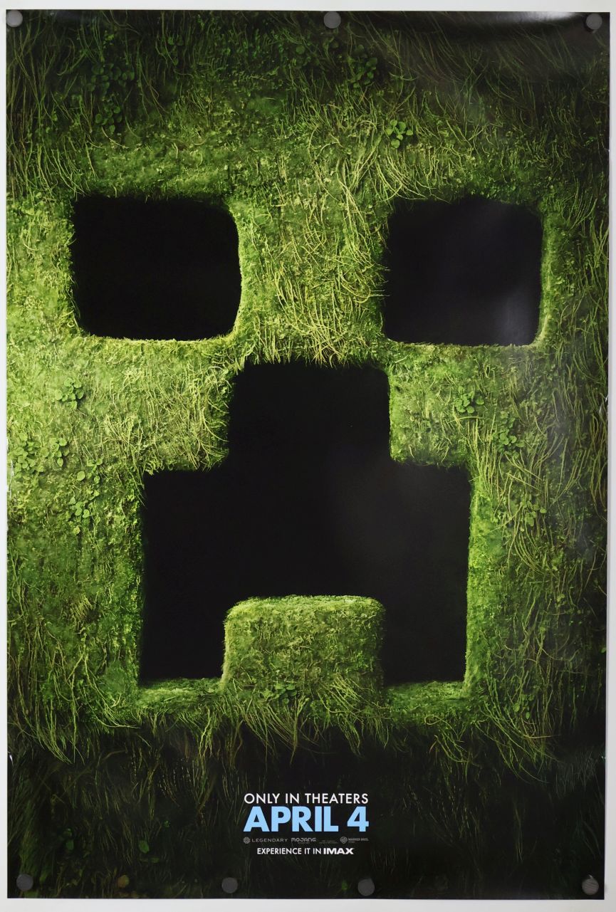 Minecraft: The Movie (2025) original theatrical movie poster - Advance