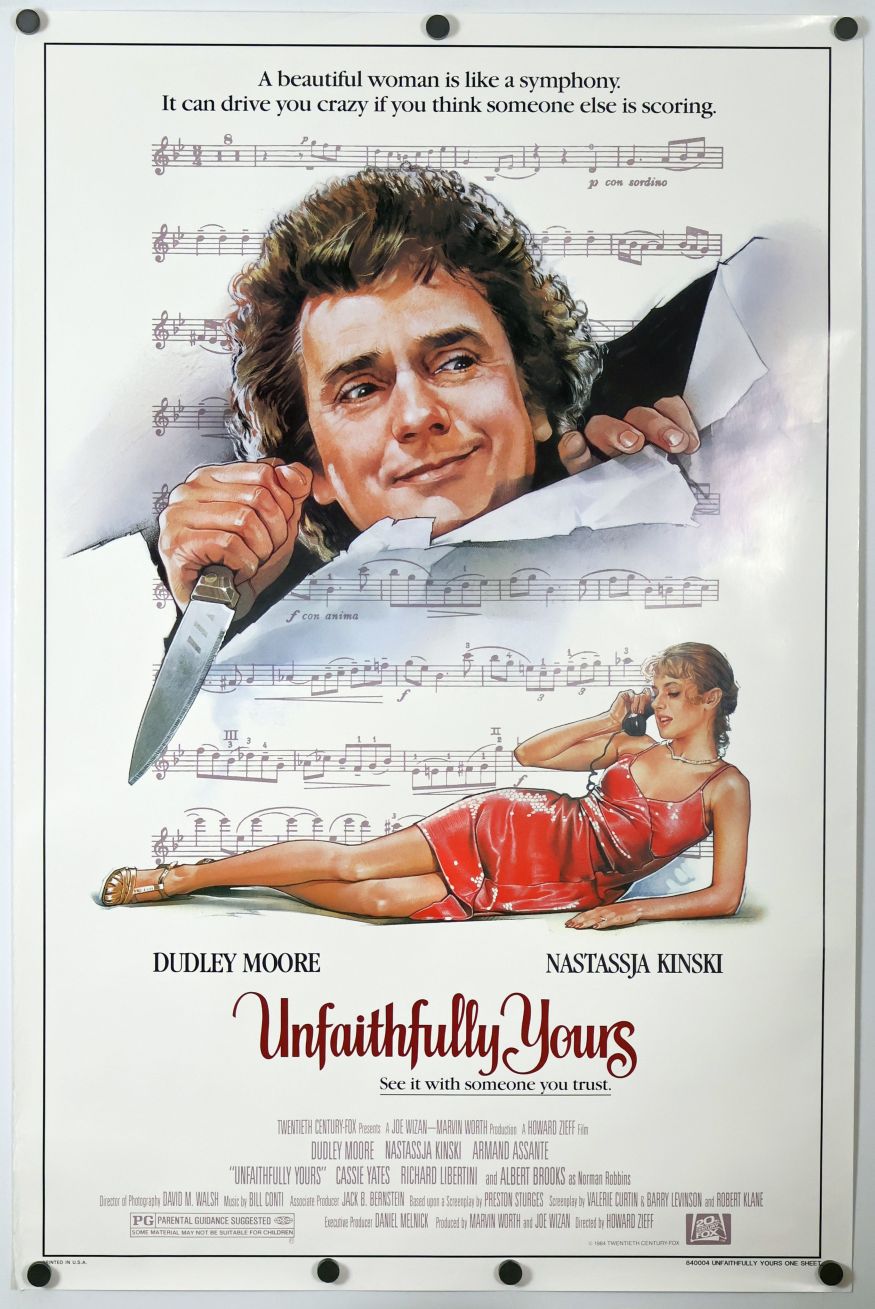 Unfaithfully Yours (1984) original theatrical movie poster - Final
