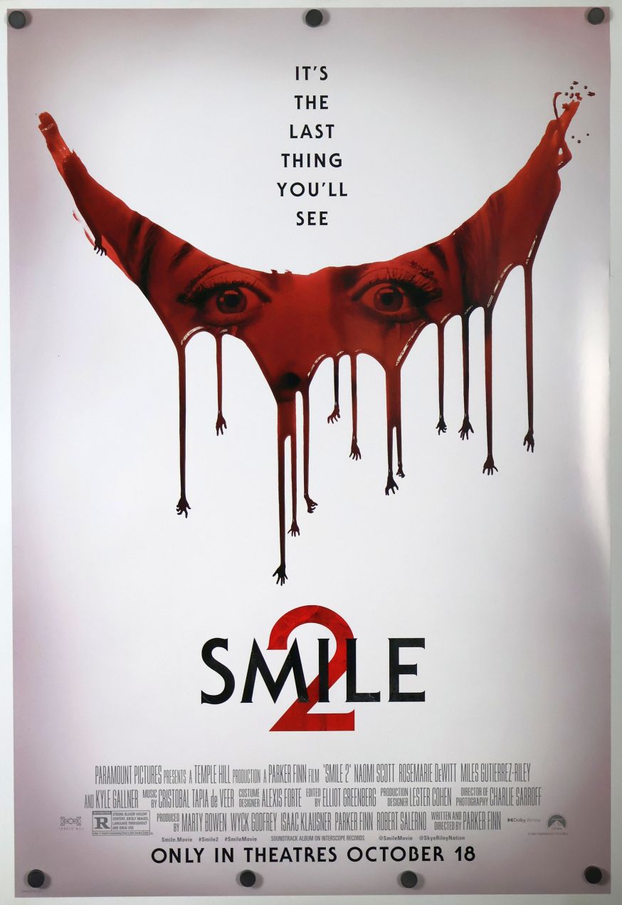 Smile 2 (2024) original theatrical movie poster - Final