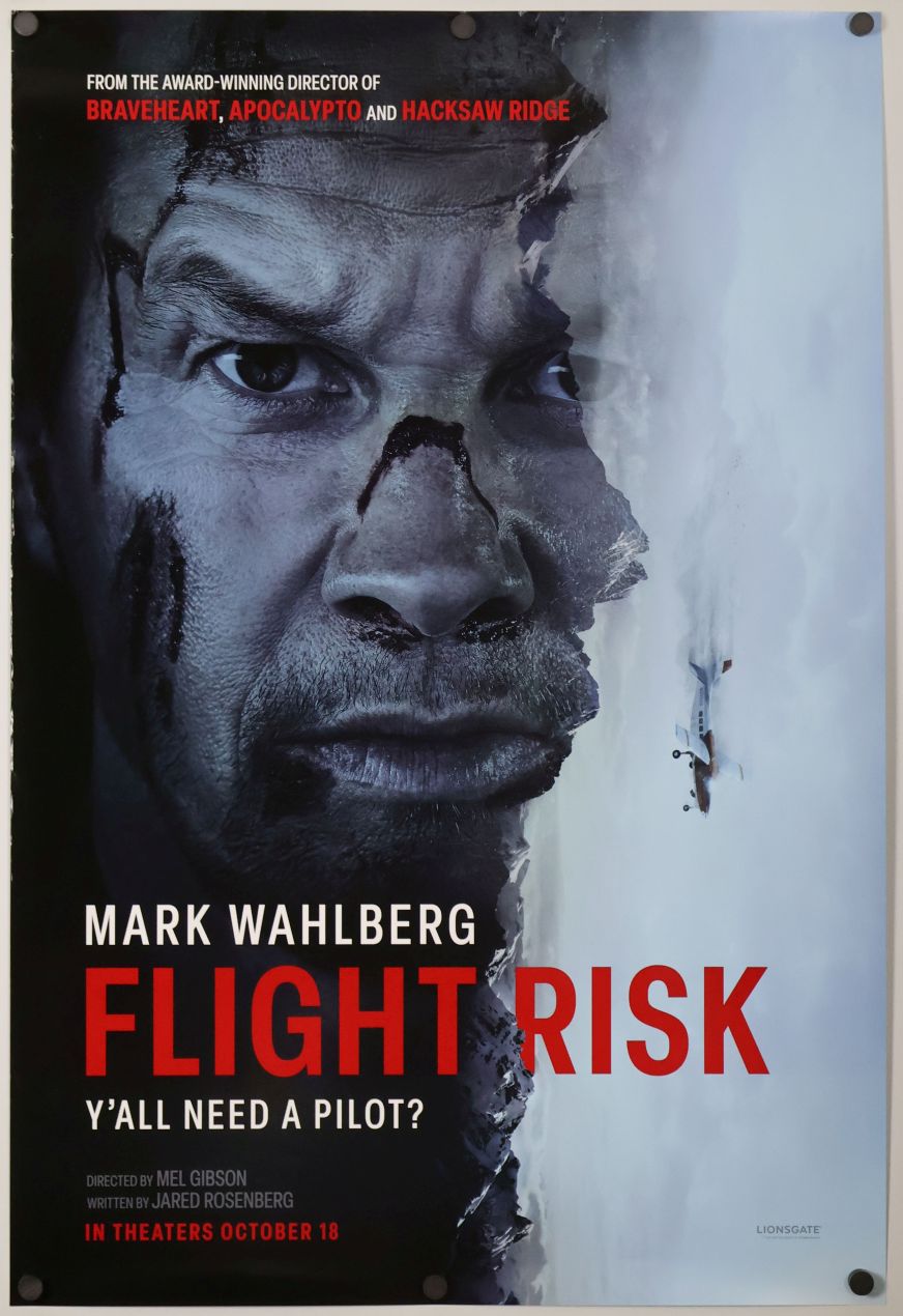 Flight Risk (2025) original theatrical movie poster - Final
