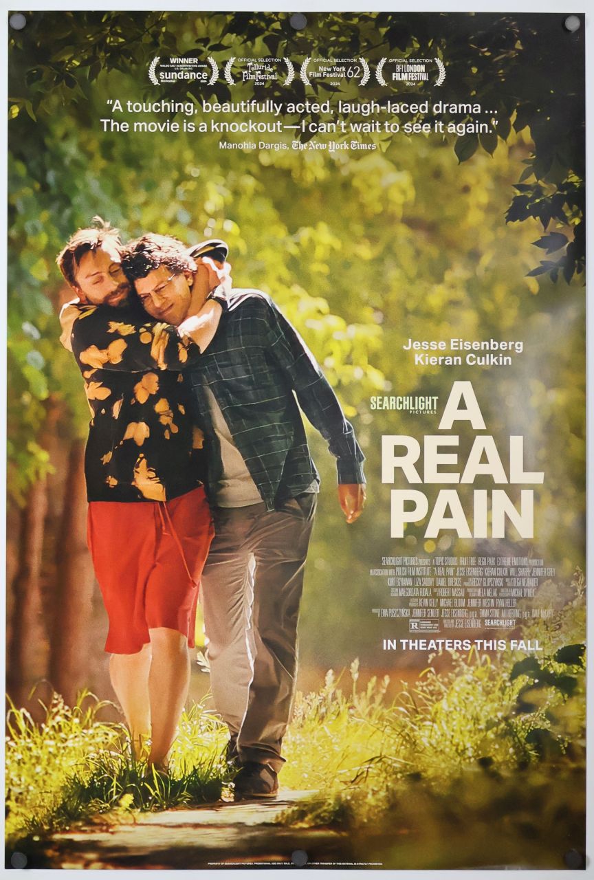 A Real Pain (2024) original theatrical movie poster - Final