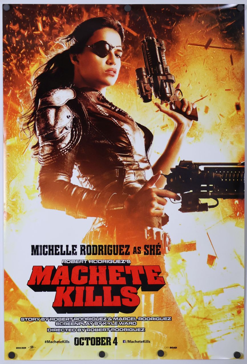 Machete Kills (2013) original theatrical movie poster - Advance Style B