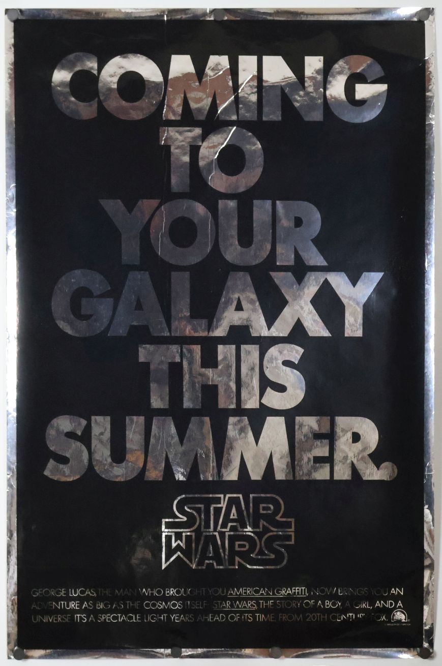 Star Wars: Episode IV - A New Hope (1977) original theatrical movie poster - Teaser