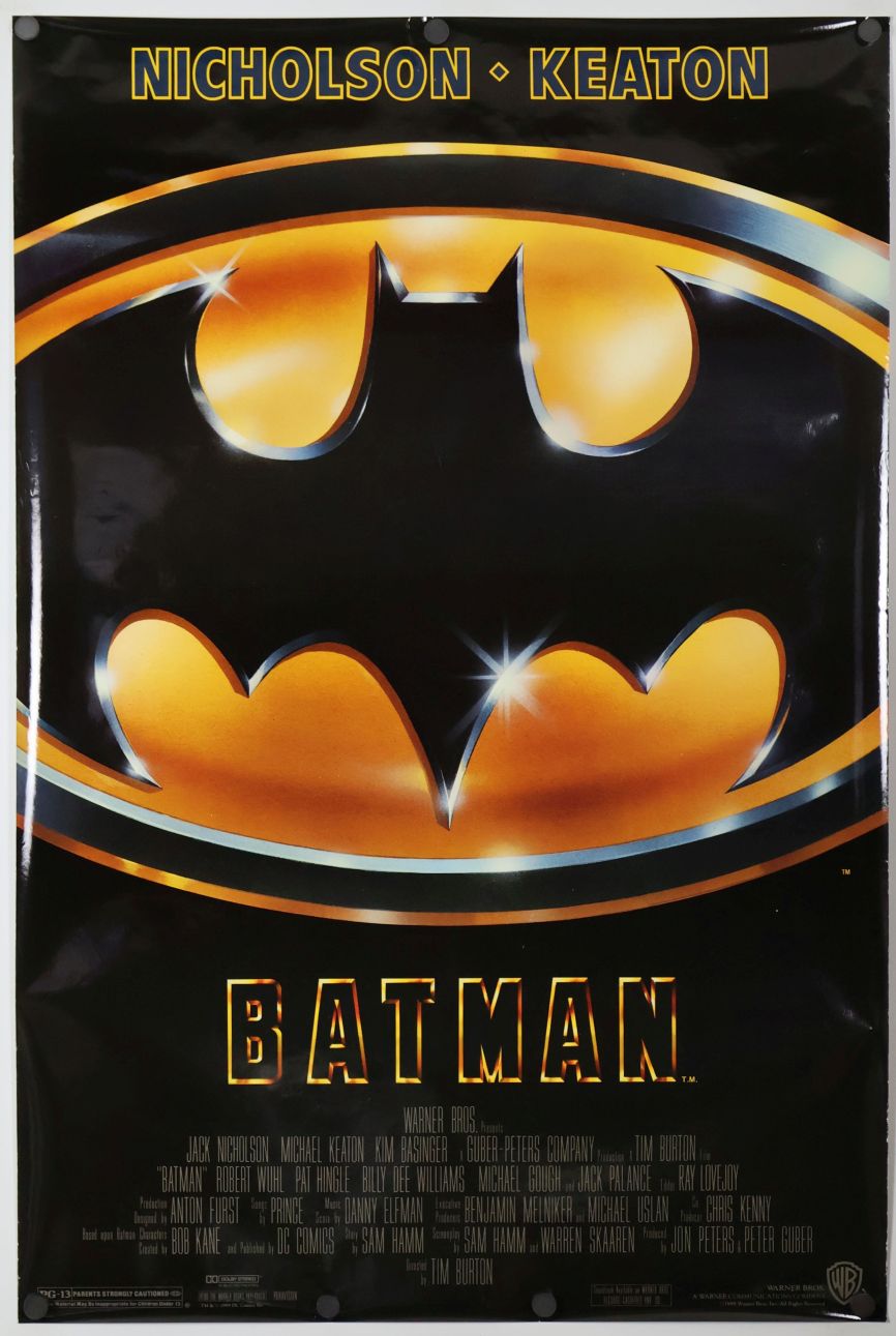 Batman (1989) original theatrical movie poster - Style D