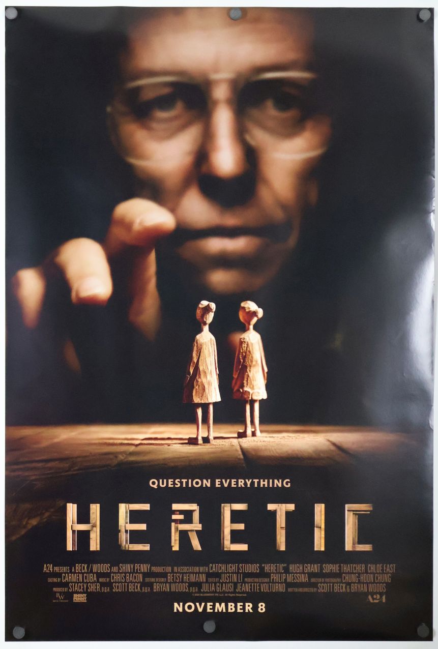 Heretic (2024) original theatrical movie poster - Final