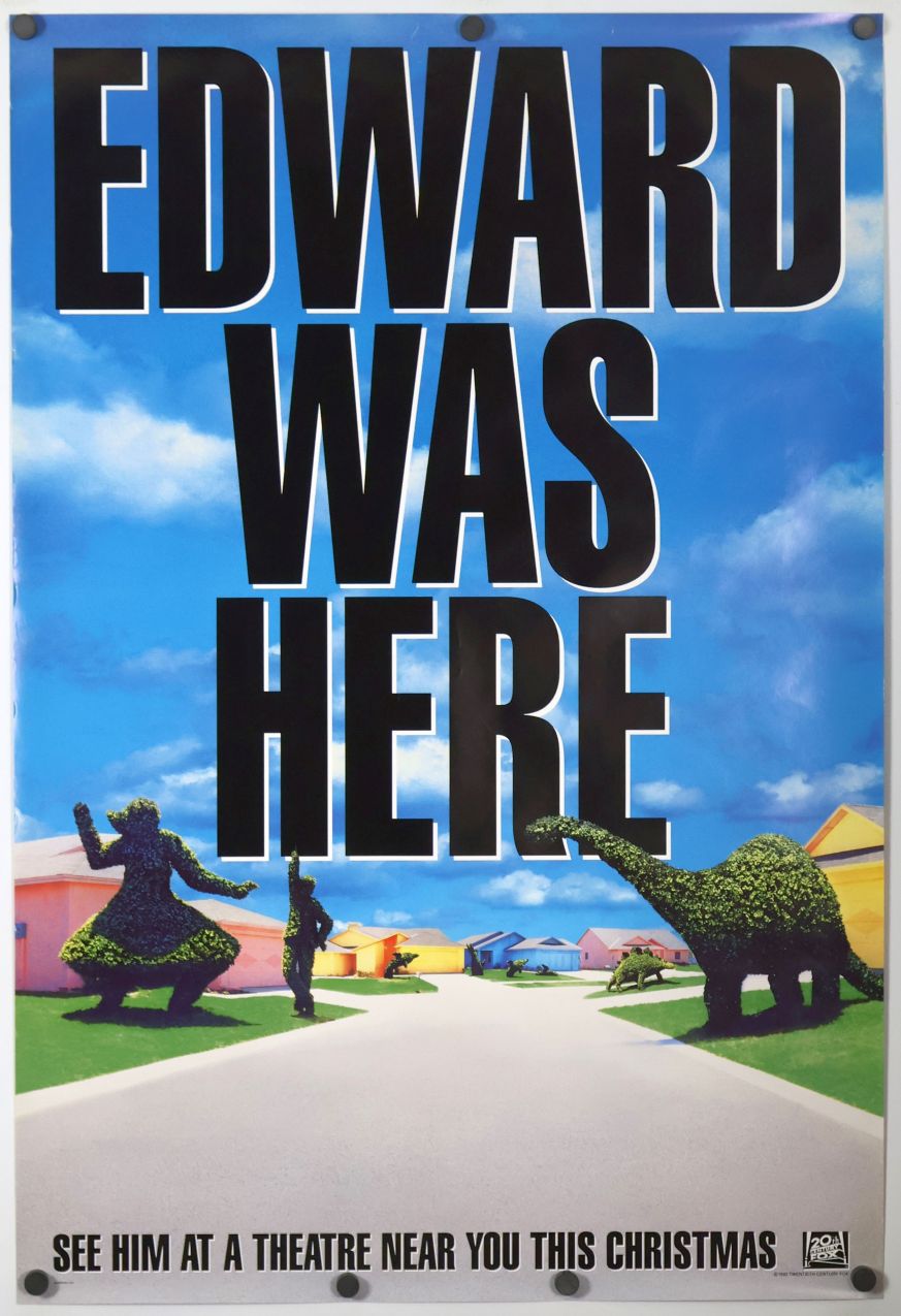 Edward Scissorhands (1990) original theatrical movie poster - Advance Style B