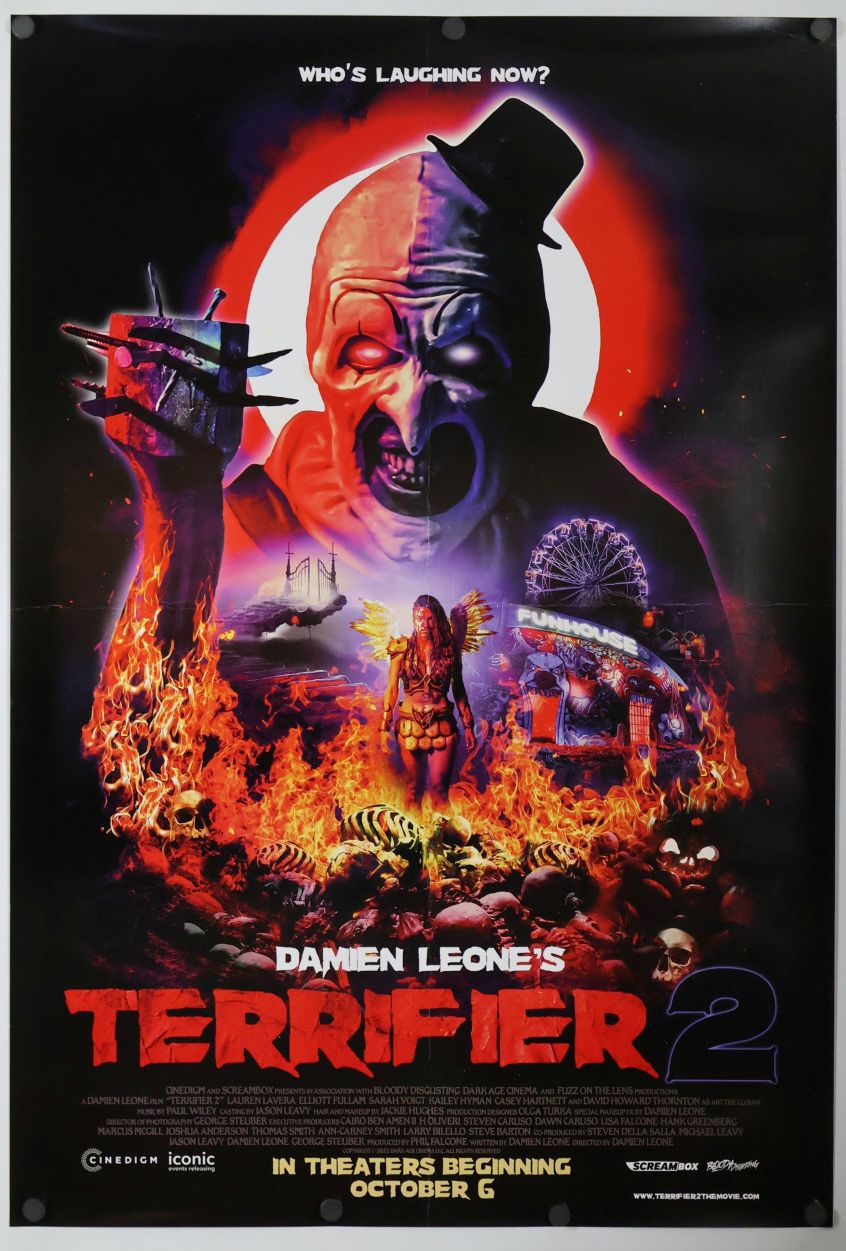 Terrifier 2 (2022) original theatrical movie poster - International Final