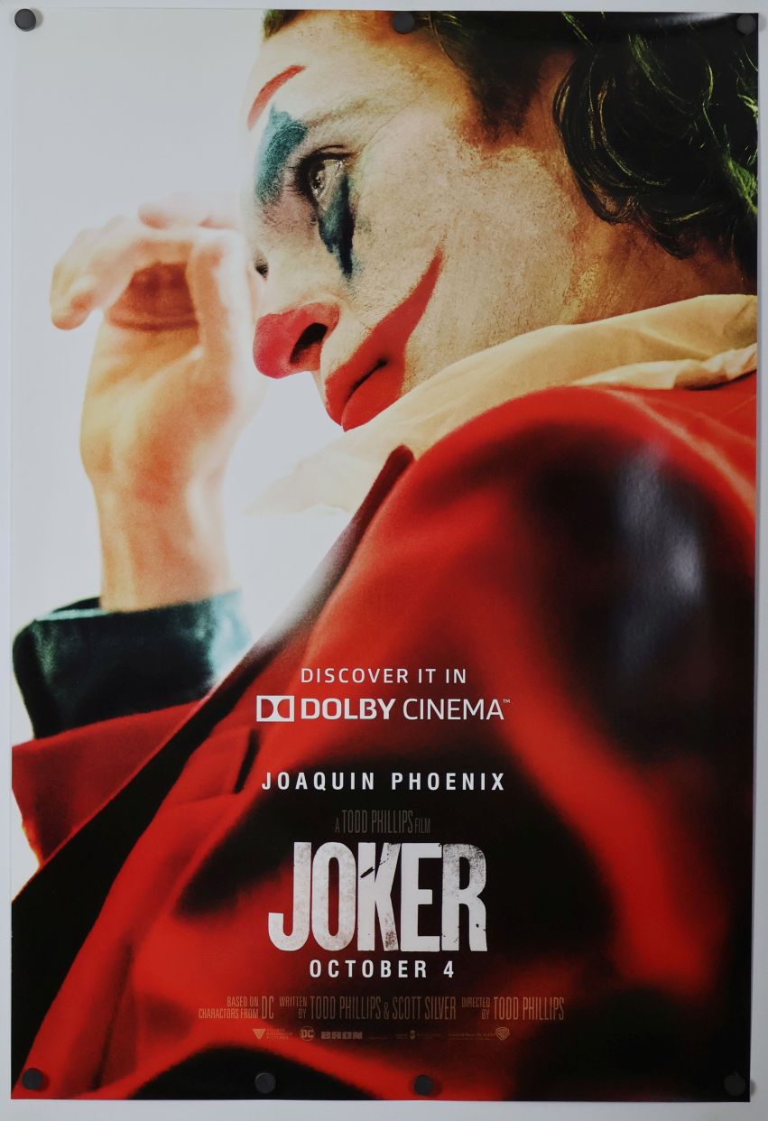 Joker (2019) original theatrical movie poster - International Style E