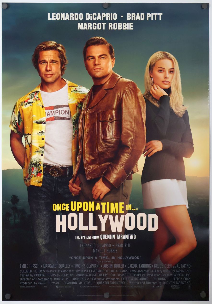 Once Upon a Time in Hollywood (2019) original theatrical movie poster - Final