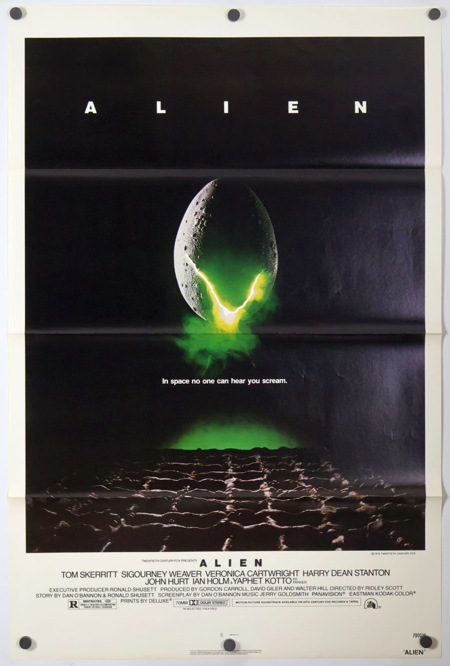 Alien (1979) original theatrical movie poster - Final