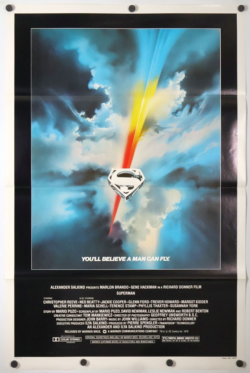 Superman (1978) original theatrical movie poster - Final