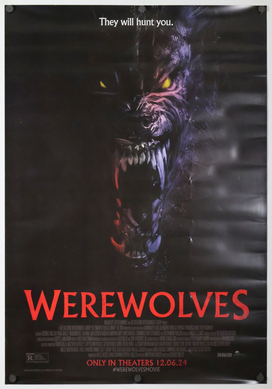 Werewolves (2024) original theatrical movie poster - Final