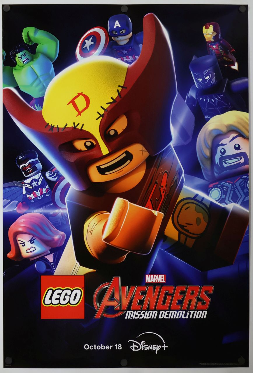 Lego Marvel Avengers: Mission Demolition (2024) original theatrical movie poster - Advance