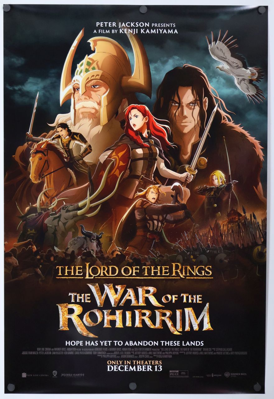 The Lord of the Rings: The War of the Rohirrim (2024) original theatrical movie poster - Final