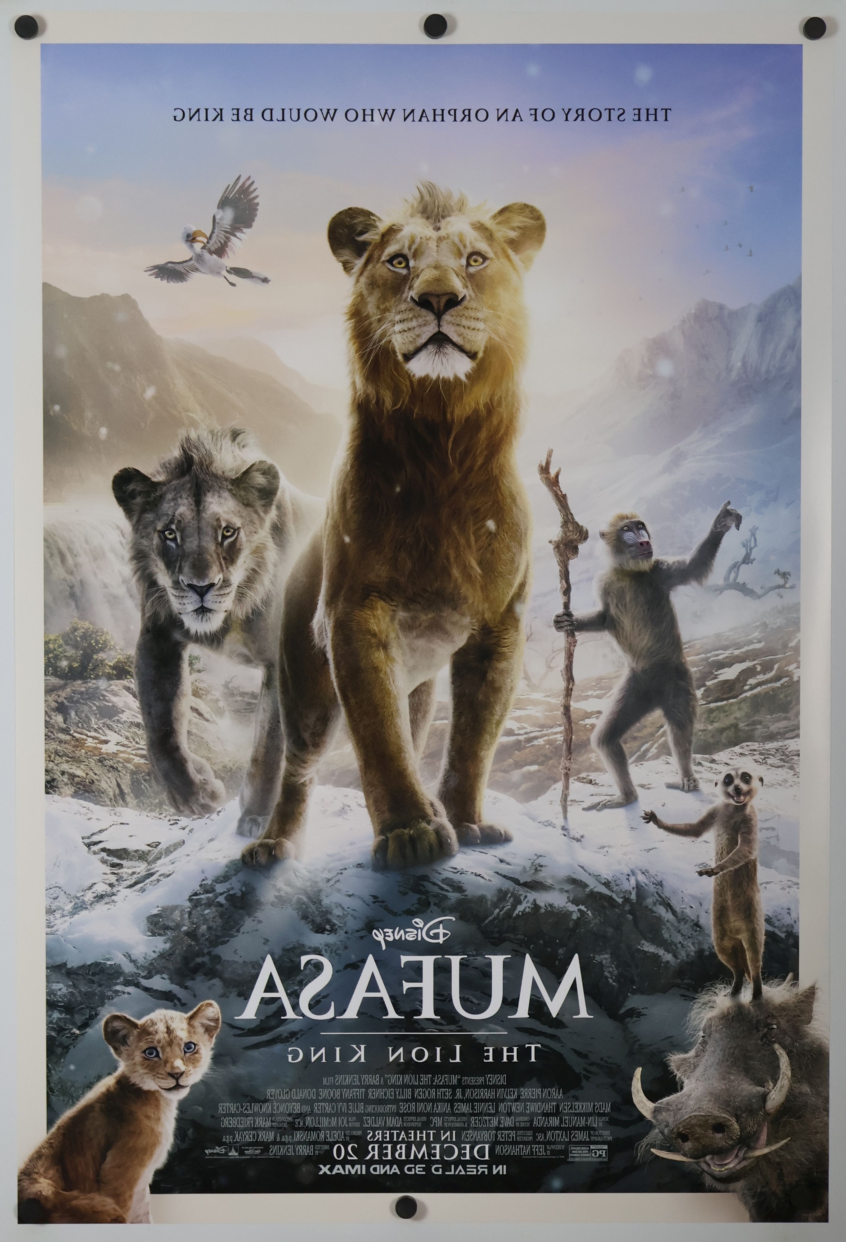 Mufasa: The Lion King (2024) original theatrical movie poster - Final