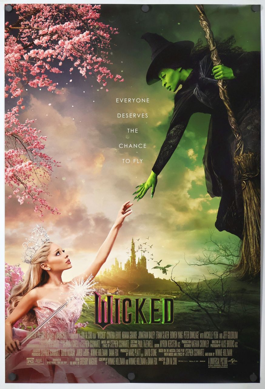 Wicked (2024) original theatrical movie poster - Final