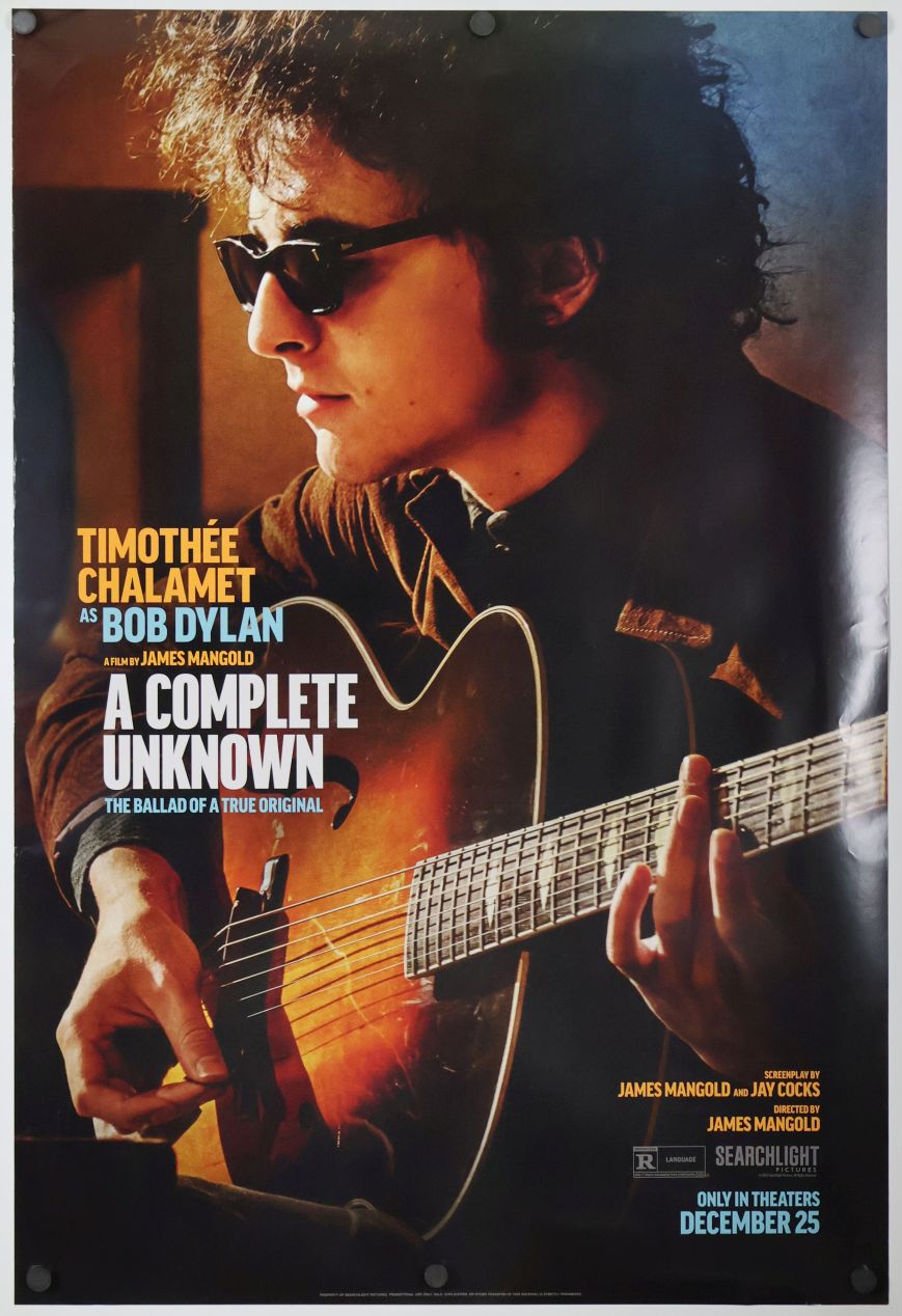 A Complete Unknown (2024) original theatrical movie poster - Advance Style B