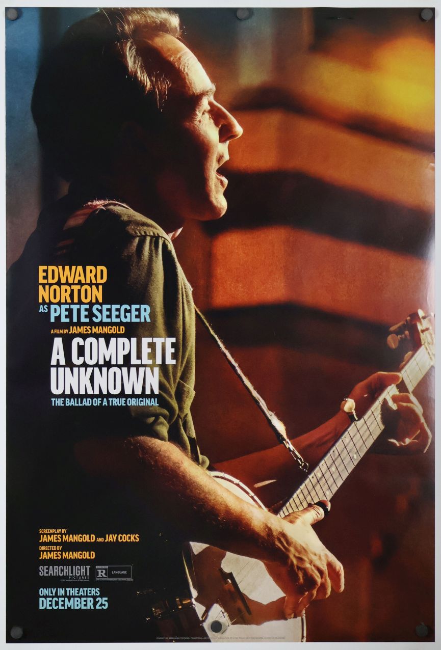 A Complete Unknown (2024) original theatrical movie poster - Advance Style C