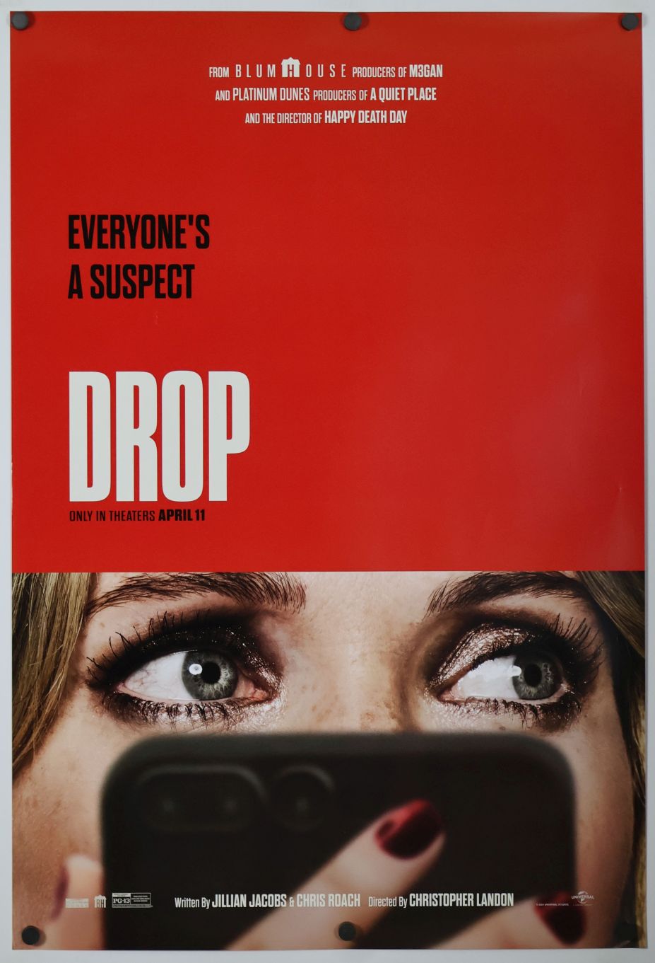 Drop (2025) original theatrical movie poster - Advance