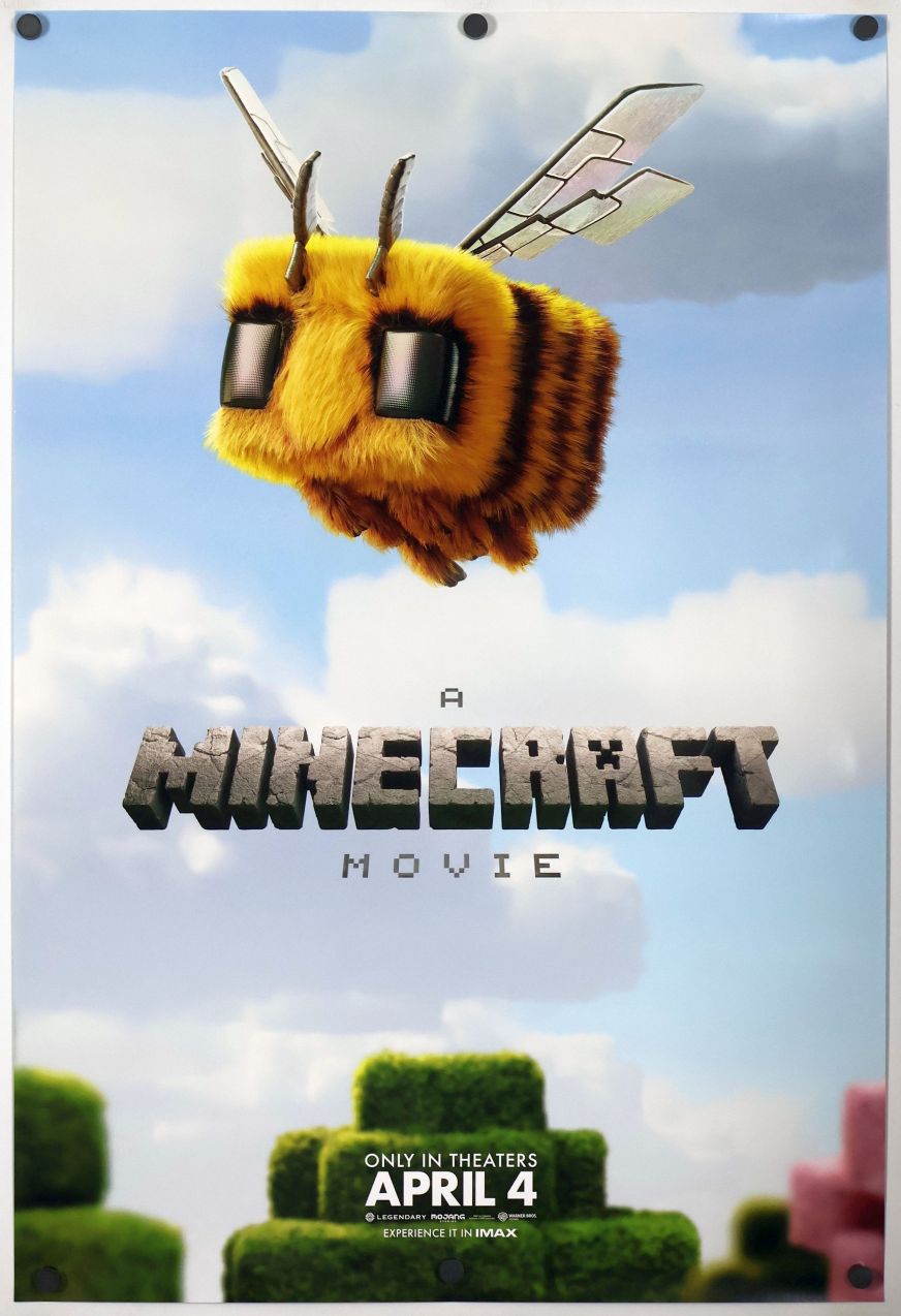 Minecraft: The Movie (2025) original theatrical movie poster - Advance Style B