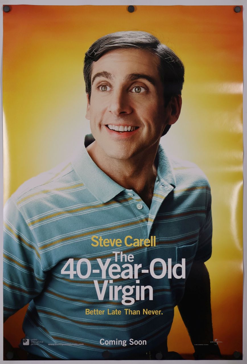 The 40-Year-Old Virgin (2005) original theatrical movie poster - International Advance