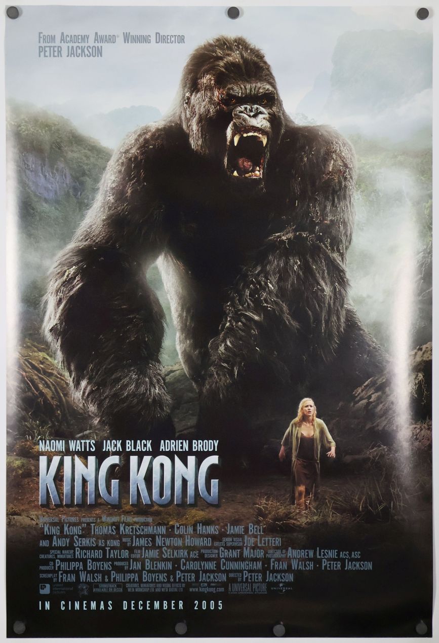 King Kong (2005) original theatrical movie poster - International Final