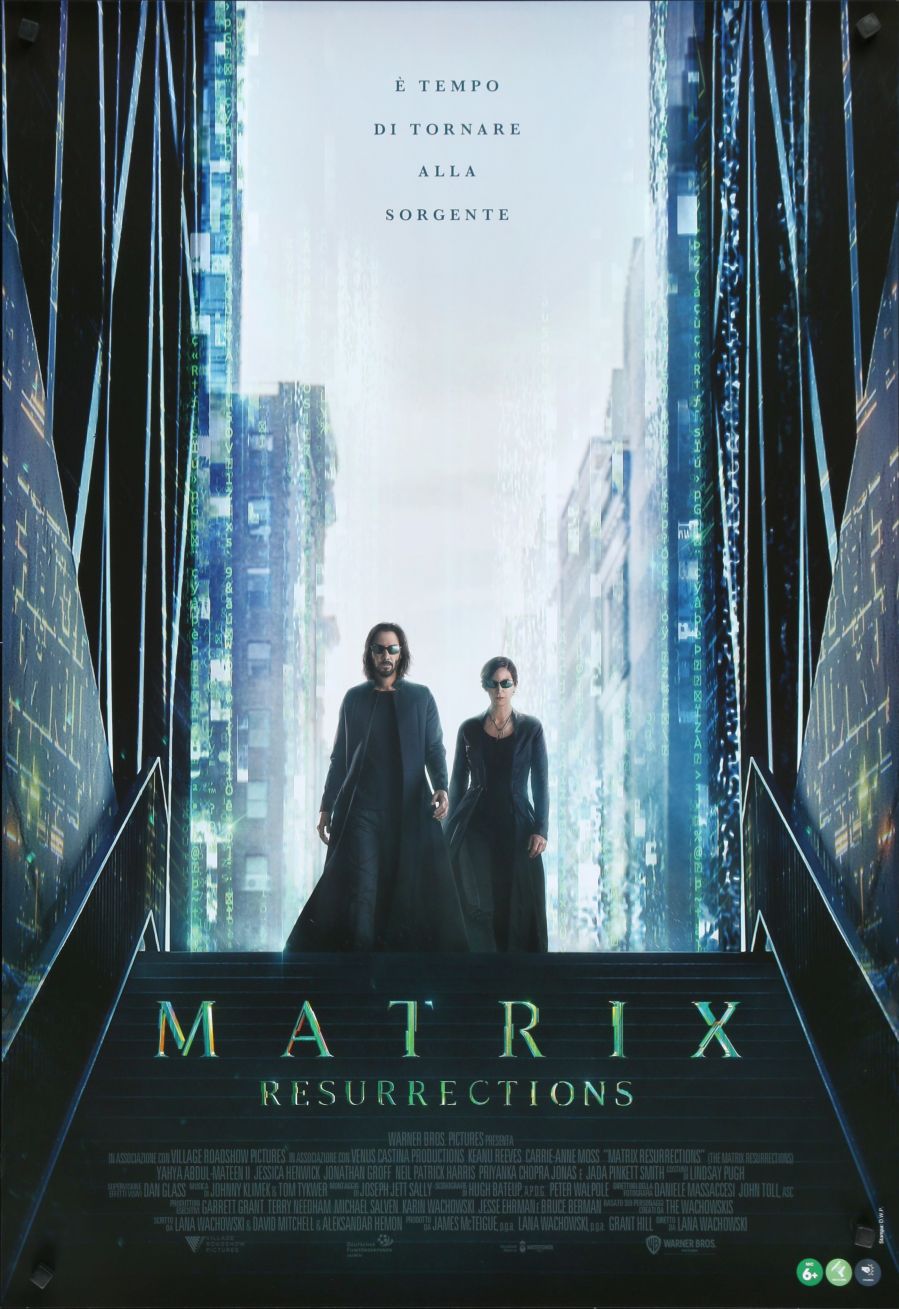The Matrix 4 (2022) original theatrical movie poster - Final