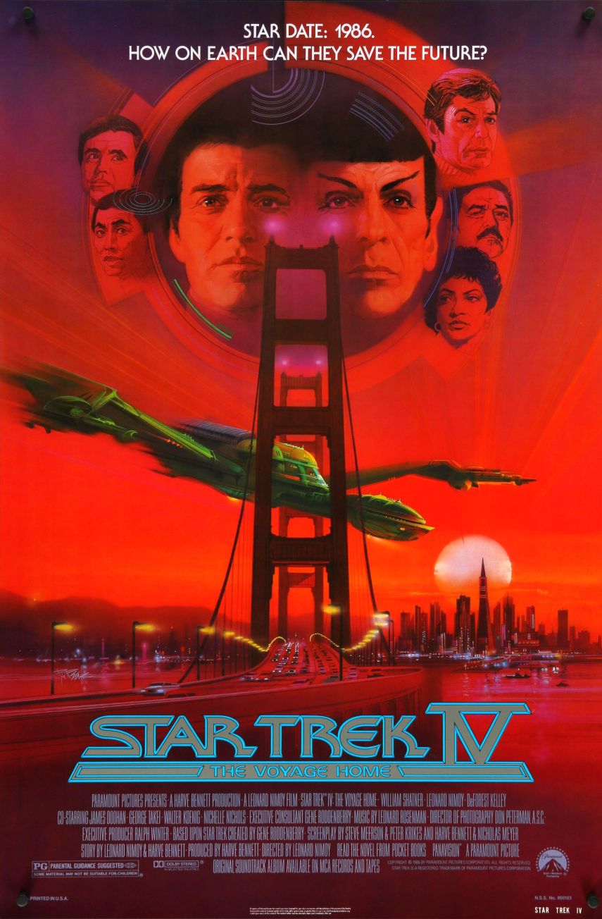 Star Trek IV: The Voyage Home (1986) original theatrical movie poster - Final