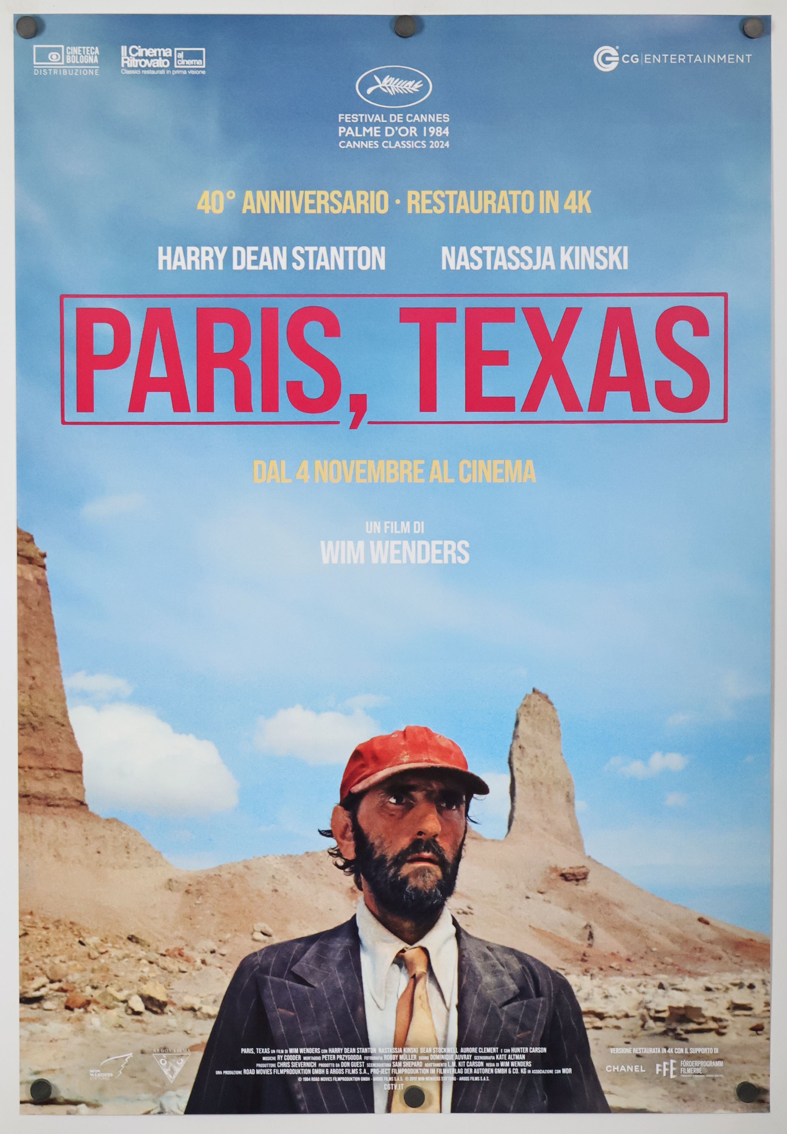 Paris, Texas (2024) original theatrical movie poster - Re-Release