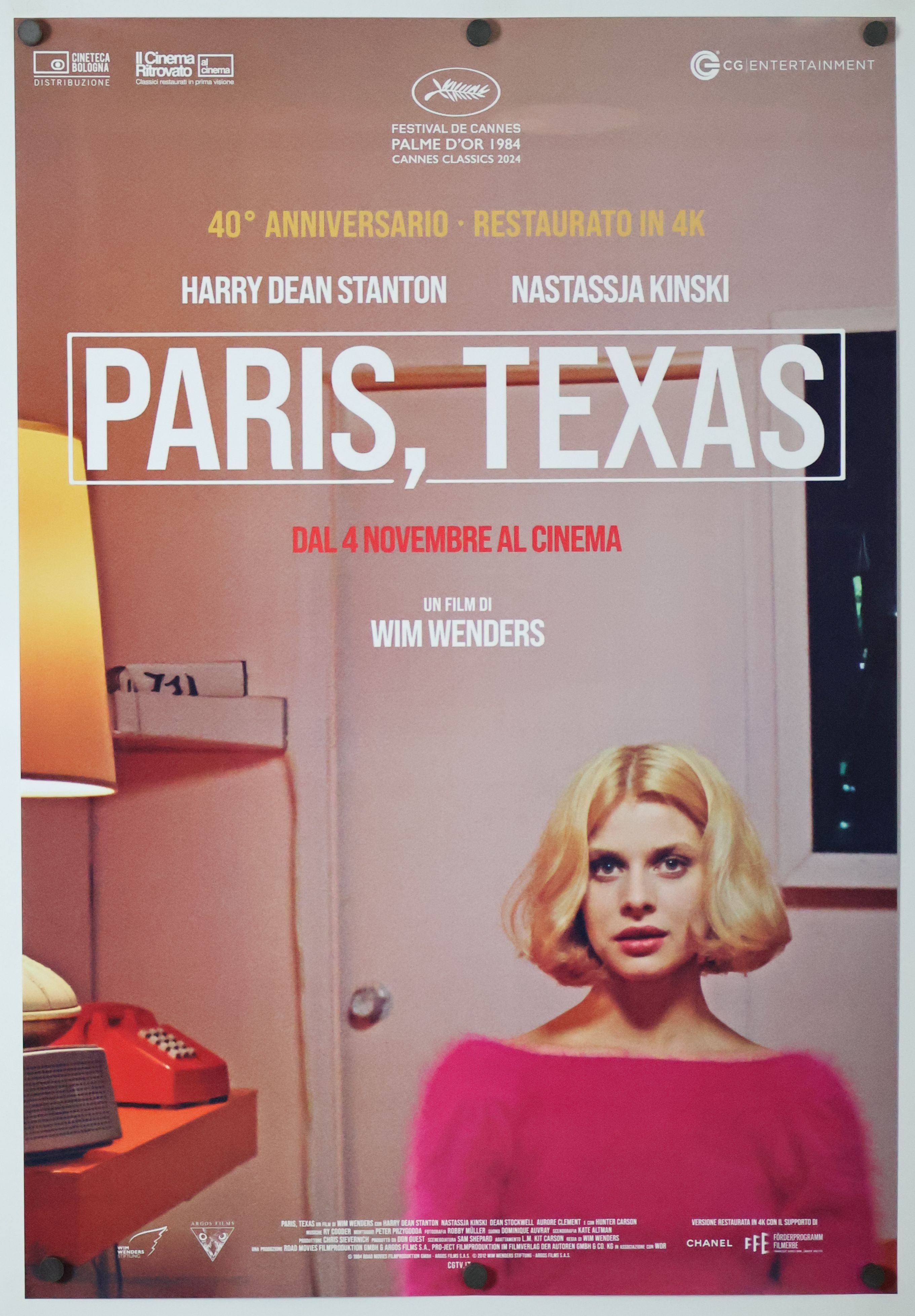 Paris, Texas (2024) original theatrical movie poster - Re-release Style B