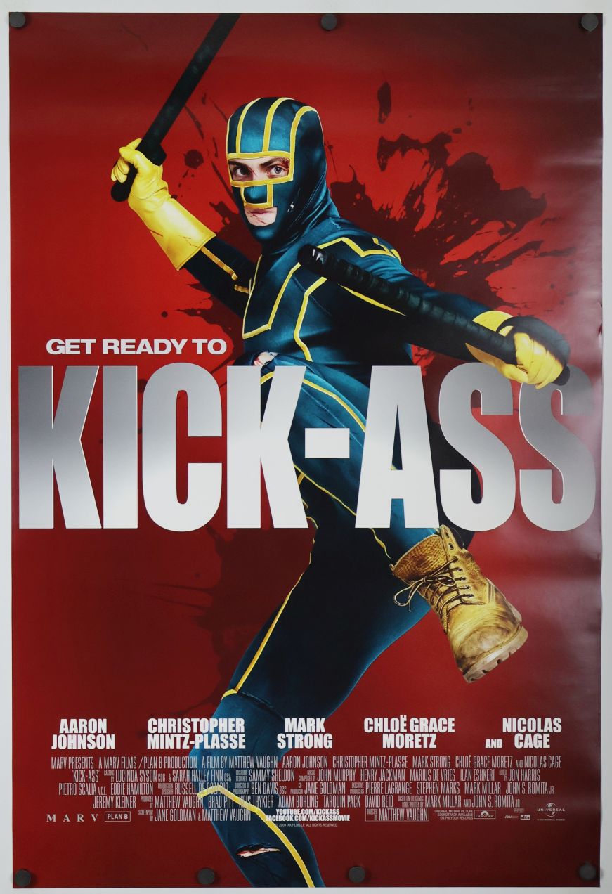 Kick-Ass (2010) original theatrical movie poster - International