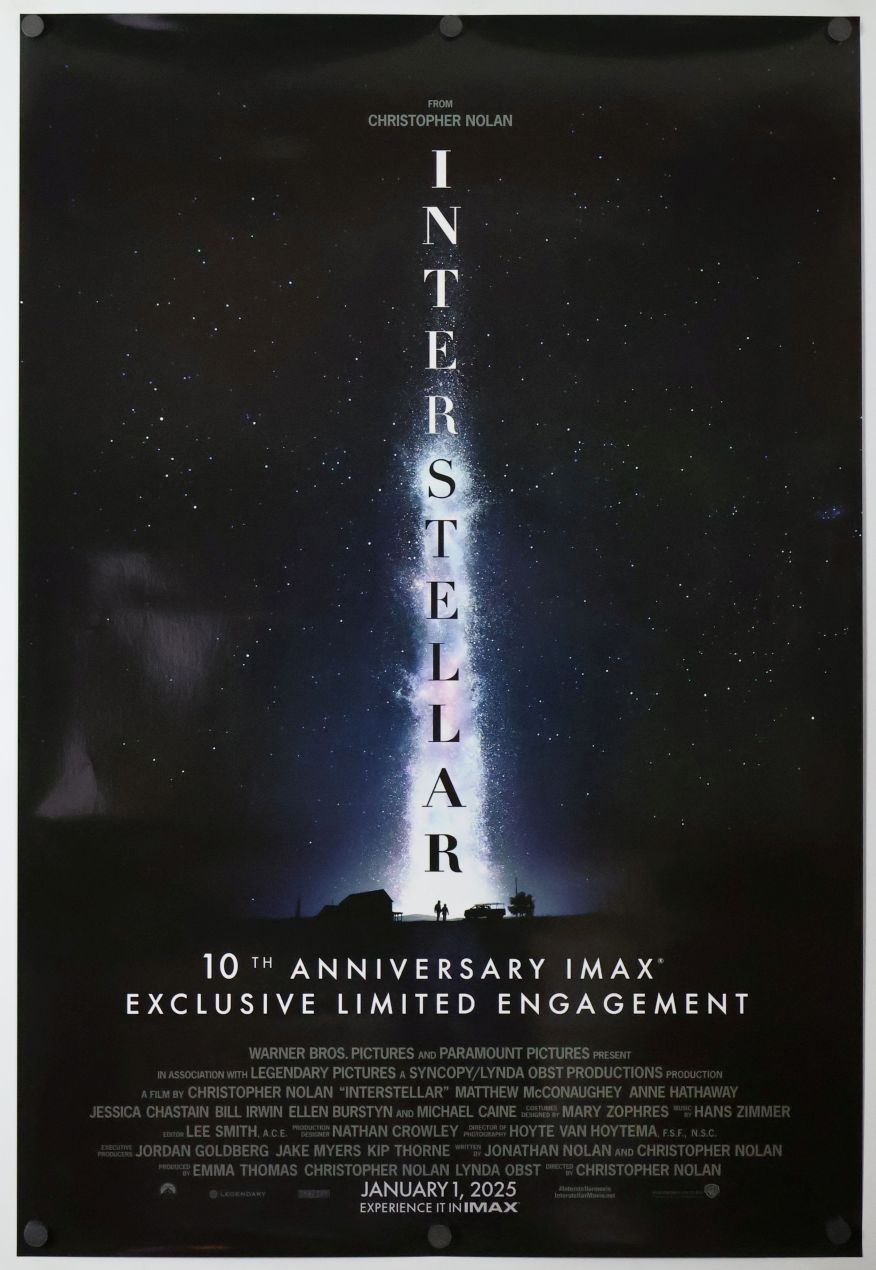 Interstellar (2024) original theatrical movie poster - International Re-Release