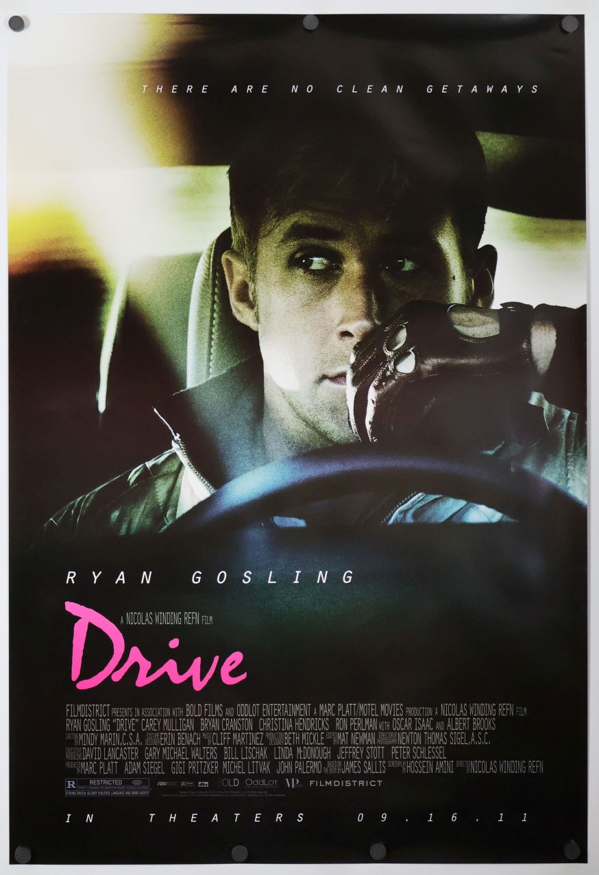 Drive (2011) original theatrical movie poster - Bootleg