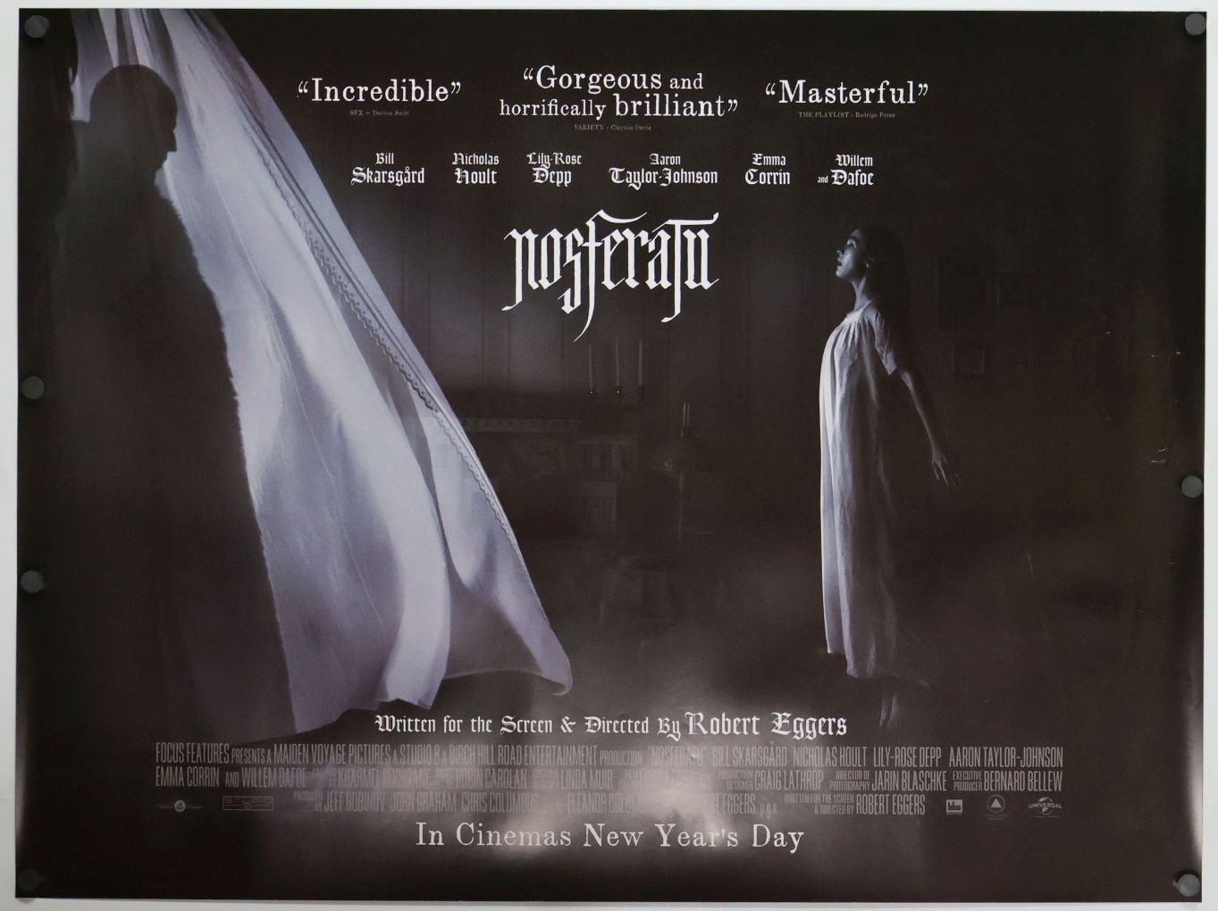 Nosferatu (2025) original theatrical movie poster - Final