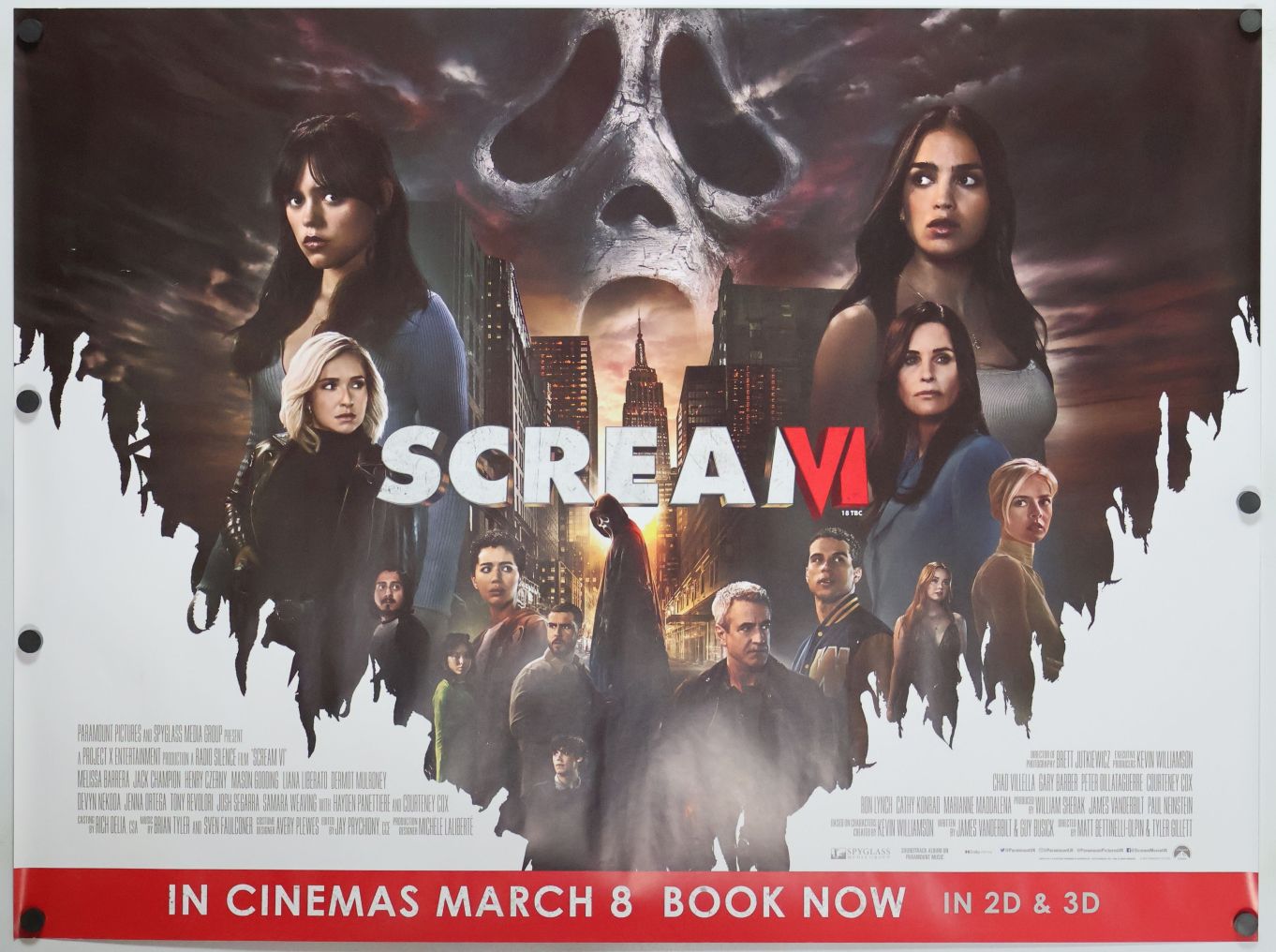 Scream 6 (2023) original theatrical movie poster - Final