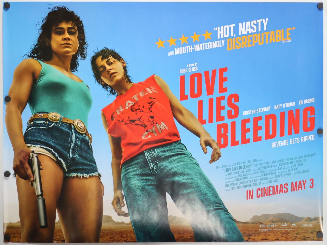 Love Lies Bleeding (2024) original theatrical movie poster - Final