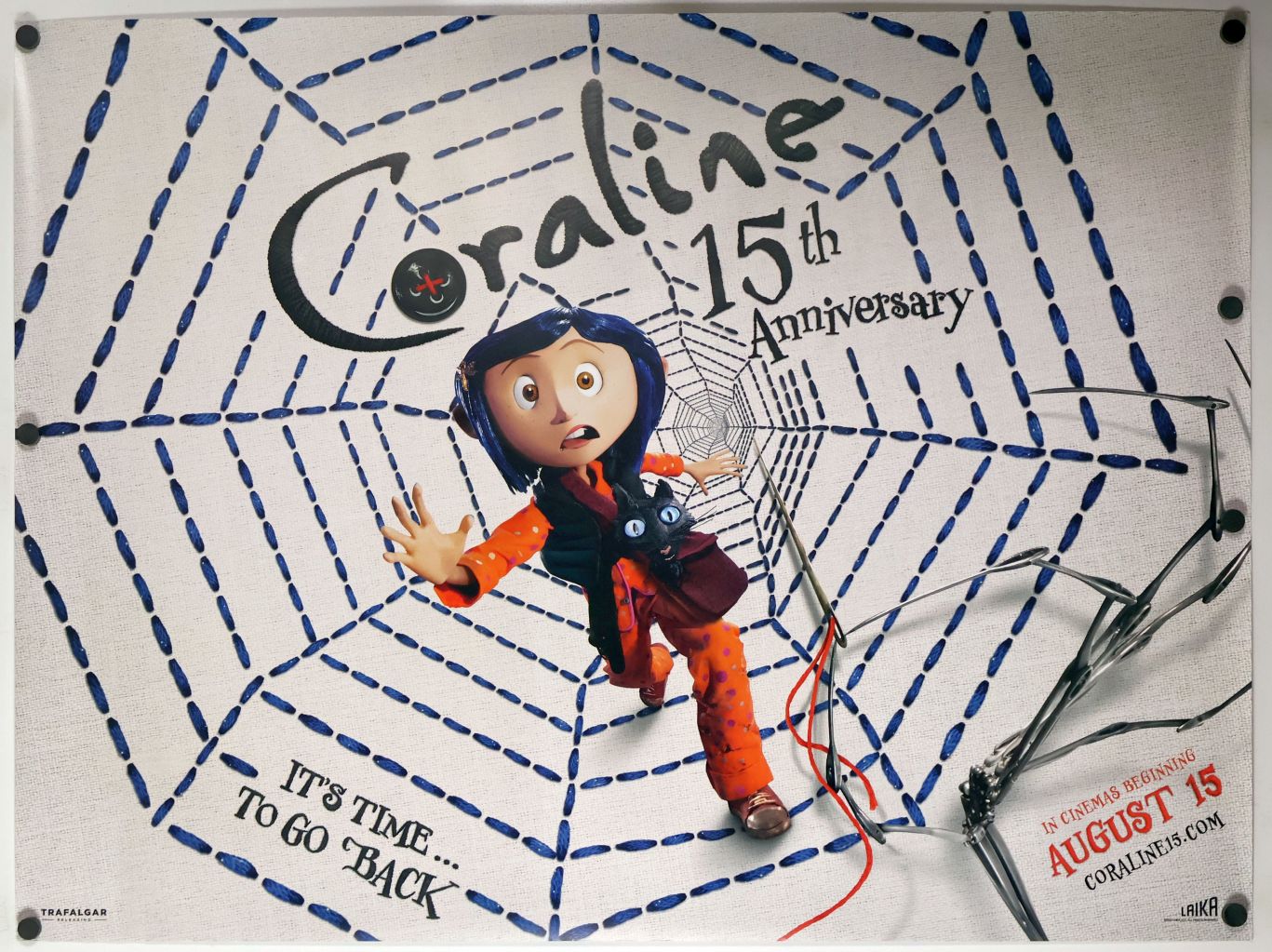 Coraline (2024) original theatrical movie poster - Re-Release