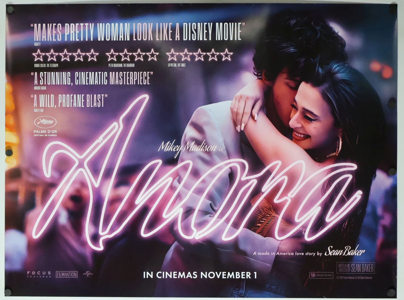 Anora (2024) original theatrical movie poster - Final
