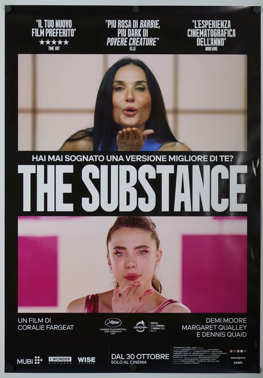 The Substance (2024) original theatrical movie poster - Final