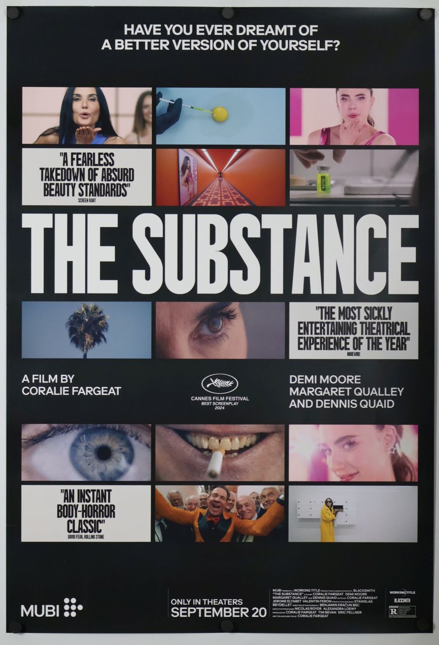 The Substance (2024) original theatrical movie poster - Final