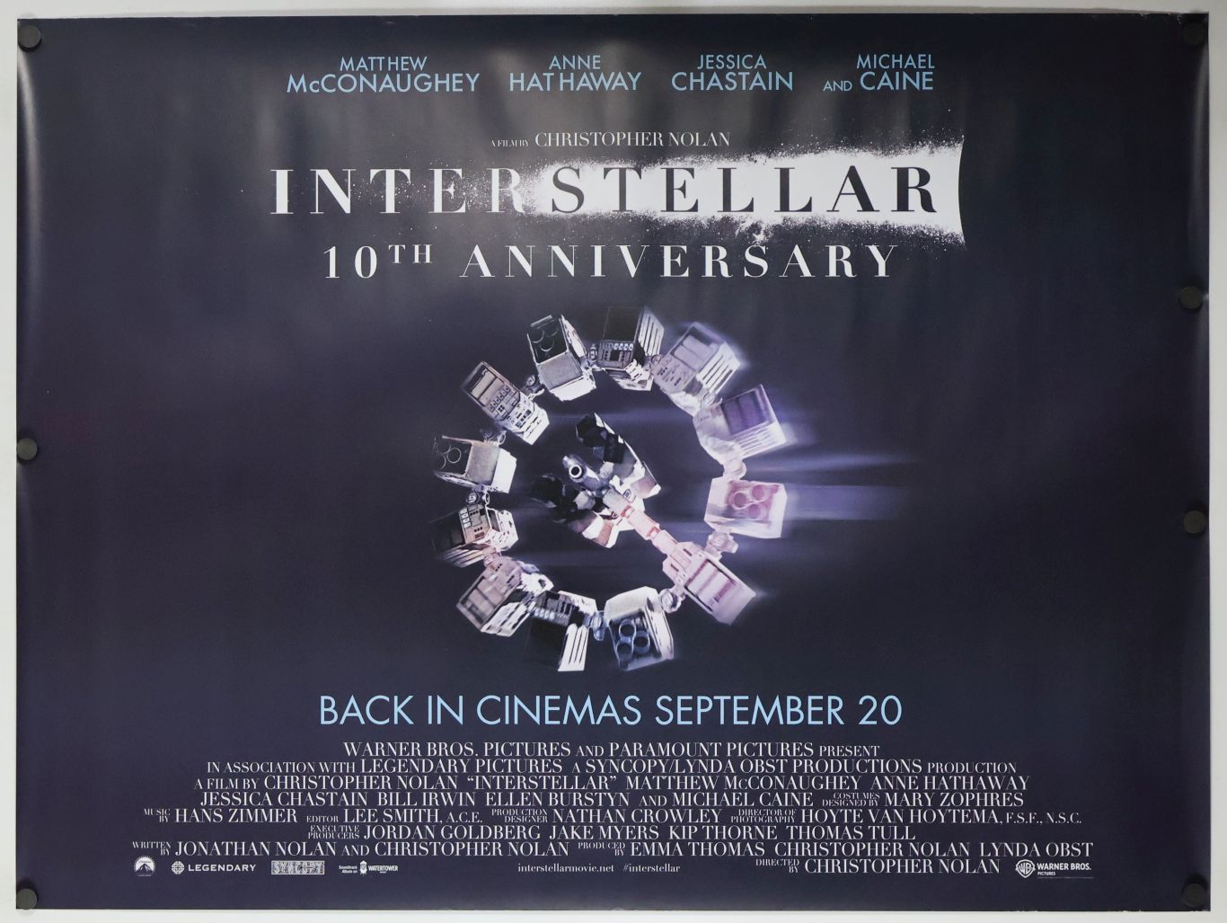 Interstellar (2024) original theatrical movie poster - Re-Release